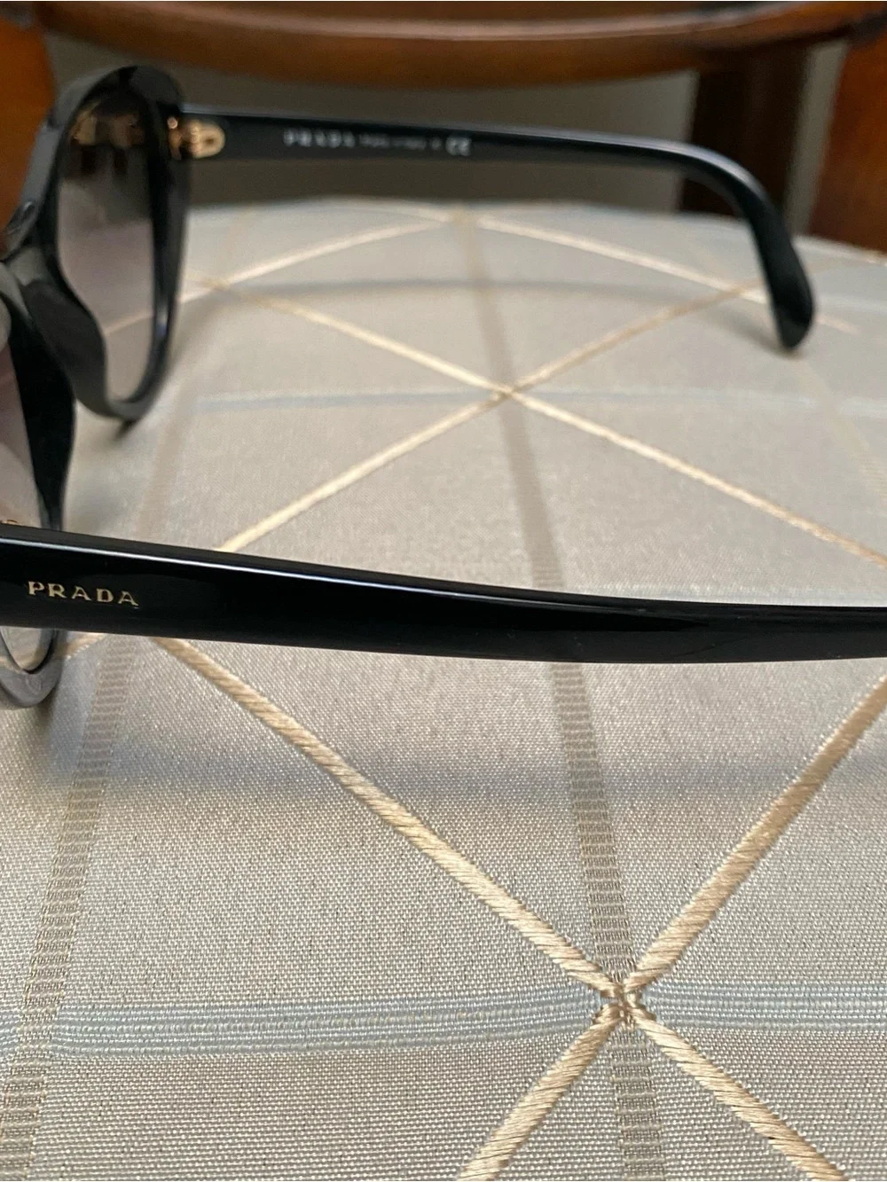 Prada Oversized Black Cat-Eye Sunglasses - Picture 5 of 9
